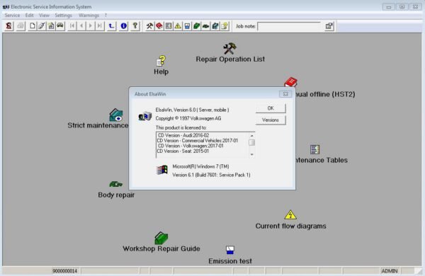 ElsaWin 6 English Virtualbox