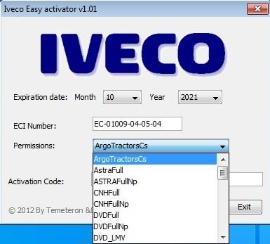 Iveco Easy Activator v1.01 Till Year 2100